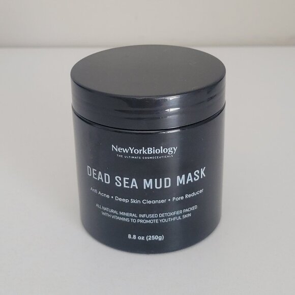 New York Biology Dead Sea Mud Mask 8.8 oz Detoxifier Anti-Acne Cleanser SEALED - Picture 2 of 5